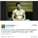 PIC: Jose Canseco Asks Shania Twain To Marry Him On Twitter