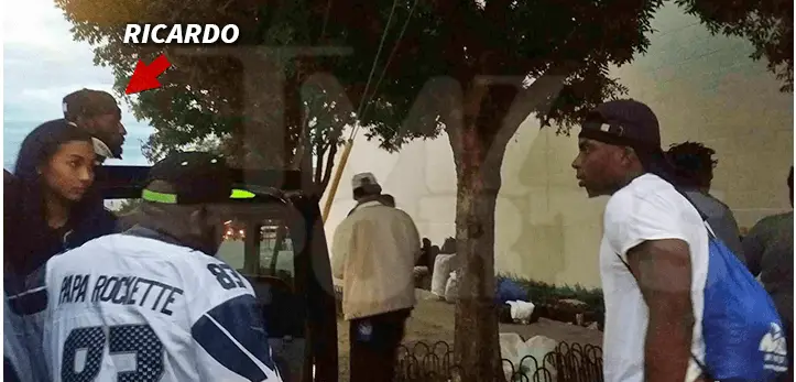 PIC: Ricardo Lockette Hands Out Food To Homeless After Surgery